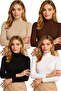 Women's Long Sleeve Half Turtleneck Bodysuit 4-Piece Combination – Make Your Style Look Its Best