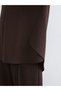 Lcw Everyday Brown Diving Fabric Plain Oversize Women's Tunic - 4