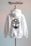 Moon and Sun Printed Cotton 3 Thread O Oversized Sweatshirt