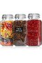 Airtight Glass Canister Set of 3, 78oz Square