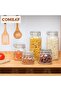 Airtight Glass Canister Set of 3, 78oz Square - 5