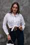 Bird Detailed Embroidered 75% Cotton 25% Linen Shirt - 7