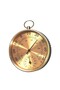 Round Thermometer with Hygrometer, Gold - 2