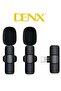 Dual Wireless Bluetooth Microphone for iPhone, Noise Reduction Lavalier Mics with Receiver
