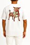 Oversized Taurus Zodiac Sign - Astrology Pocket and Back Design Unisex T-Shirt - 2