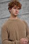 Men's Knitwear 251 Cyclone Neck Knitwear Beige Oversize Knitwear Fabric - 4