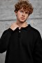 Men's Knitwear Dpp Polo Collar Knitwear Black Oversize Knitwear Fabric