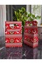 Patterned Cardboard Bag - 1 Piece 11X17 cm (5 cm Gusseted) with Lid - 2