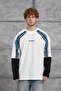 Erkek Sweatshirt LIFE ON THE STREET Beyaz Oversize
