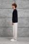 Men's Knitwear 251 Crew Neck Knitwear Navy Blue Oversize Knitwear Fabric - 4