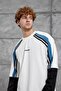 Erkek Sweatshirt LIFE ON THE STREET Beyaz Oversize - 4