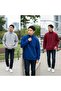 Unisex Half Zipper Black Gray Red Set of 3 - 4