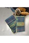 Home 35X50 cm Navy Blue Green Plaid 2-Piece American Service New Year's Invitation New Year - 5