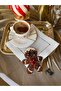 1 منديل تقديم قهوة مطرز بخرز على شكل رجل البسكويت - 3