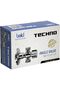 Techno 2-Way Angle Valve – Brass Chrome, High Pressure 1/2×1/2 Inch, Scratch-Resistant & Durable - 2
