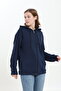 100% Cotton, No Shearling, 3 Threads, Oversized Wide Fit, Zippered, Hooded Kangru Pockets, Sweatshirt Cardigan - 3