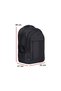 Daily School Backpack Middle-High School-College Waterproof Fabric Shock Absorbing Protection 15.6 Inch Dada 01 Black