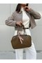 Sun Model Oil Green Women's Hand and Shoulder Bag - 3