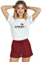 Women's White Relaxed Fit 100% Cotton T-Shirt – Don'T Be Afraid! Turkish Flag Printed - 3