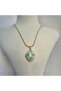 Non-Tarnish Steel Blue Enamel Pop-Up Necklace - 2