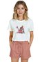 Women's White Relaxed Fit 100% Cotton T-Shirt – Reading Corner & Chair Printed - 5