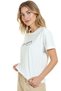 Women's White Relaxed Fit 100% Cotton T-Shirt – Atatürk Signature Printed - 3
