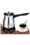 Turkish Coffee Maker 800W, 600ml Stainless Steel Pot, Cool-Touch Handle