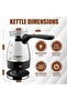 500ML Turkish Glass Electric Coffee Maker with Foldable Handle - 2