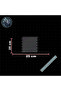 Hexagonal Honeycomb Hollow Pattern 25X25Cm Car-Motorcycle Windshield Sticker Hologram - 2