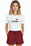 Women's White Relaxed Fit 100% Cotton T-Shirt – Don'T Be Afraid! Turkish Flag Printed - 6