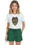 Women's White Relaxed Fit 100% Cotton T-Shirt – Turkey Bozkurt & Kurt Printed