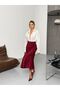 Women's Satin Jacquard Skirt - 4