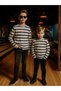Boys' Striped Long Sleeve Knit T-Shirt - 4