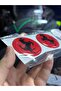 Motorcycle Reflector Sticker Round Ferrari Style Decal / Red Resin Drop Filled - 3