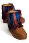 Tan Suede Inside and Outside Fur Thick Sole Women's Winter Boots - 8