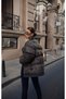 Ball Cut Piece Fabric Appearance Snap Closure Stitching Inflatable Filling Lined Thick Design Inflatable Coat Jacket - 5