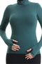 Women's Finger Detailed High Neck Bodysuit - 7