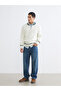 Xside Zippered Mock Neck Striped Men's Knitwear Sweater - 3