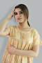 Printed Cotton Yellow Nighty - Round Neck - 5