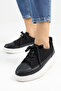 Black and White Sole Women's Sneaker |   Stylish Casual High Sole Sneakers Models - 2