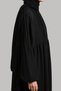 Ribbed Detailed Zippered Ferace - 3