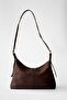 Suede Cushy Crossbody Shoulder Bag