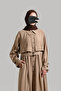 Allerli Modal Trench Dress - Brown