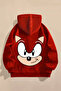 Children's Sonic Printed Hooded Sweatshirt Hoodie