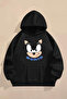 Children's Sonic Printed Hooded Sweatshirt Hoodie - 2