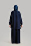 Zippered Allerli Ferace - Navy Blue - 7
