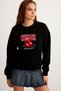 Cherries Lip Cherry Printed Young Cut 3-Thread Crew Neck Sweatshirt (S/M- M/L Size) - 2
