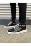 Jy152 Cool Lace-Up Patent Leather Men's Casual Sports Classic Shoes Rbt - Black - 2