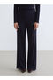 Wide Leg Women's Knitwear Trousers with Waist Cord by Uzg Store for Style Enthusiasts - 2