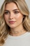 Gold Color Heart Stone Choker Necklace - 2